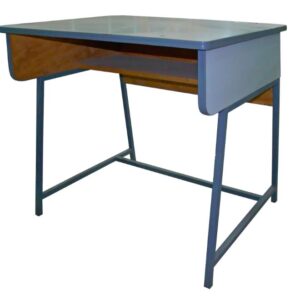 Wooden Desk With Laminate Top And Sides