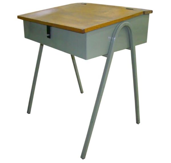 Metal Desk With Wooden Top