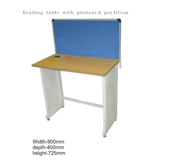 Reading Table With Pin Board Partition