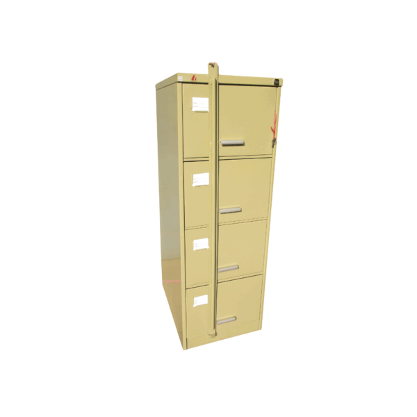 CABINET-FILING CABINET 4 DRAWER W/L/BAR-1907