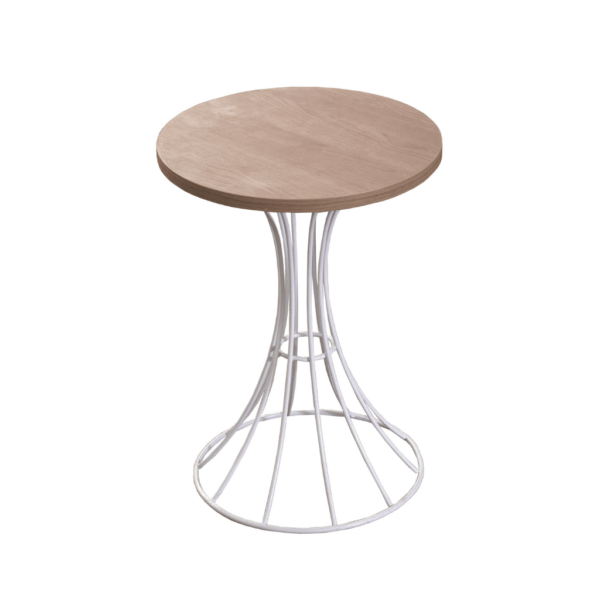 WIRE ROUND STOOL 3650 SOAK WHITE