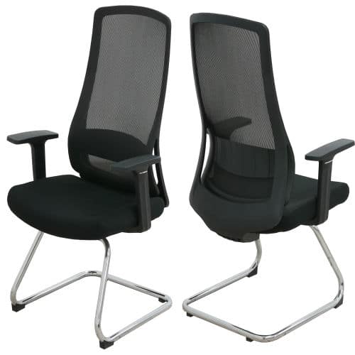 MEDIUM BACK CHAIR WITH MESH BACK(DL8816B)