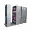 Manual bulk filing unit with six bays and four adjustable shelves mounted on mobile bases for high-density document storage.