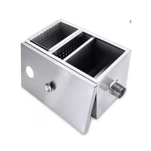 STAINLESS STEEL GREASE TRAP 700mm x 400mm x 300mm(h)
