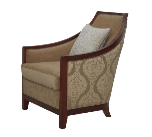Modern Adana lounge chair with a smooth curved design, high backrest, and plush foam padding.