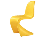 PLASTIC CHAIR AIC-AT-PC-011  (YELLOW,BLACK,RED) - Image 2