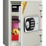 Diplomat Safe 530EK Digital fireproof safe with digital keypad and emergency key override for secure document and asset protection.