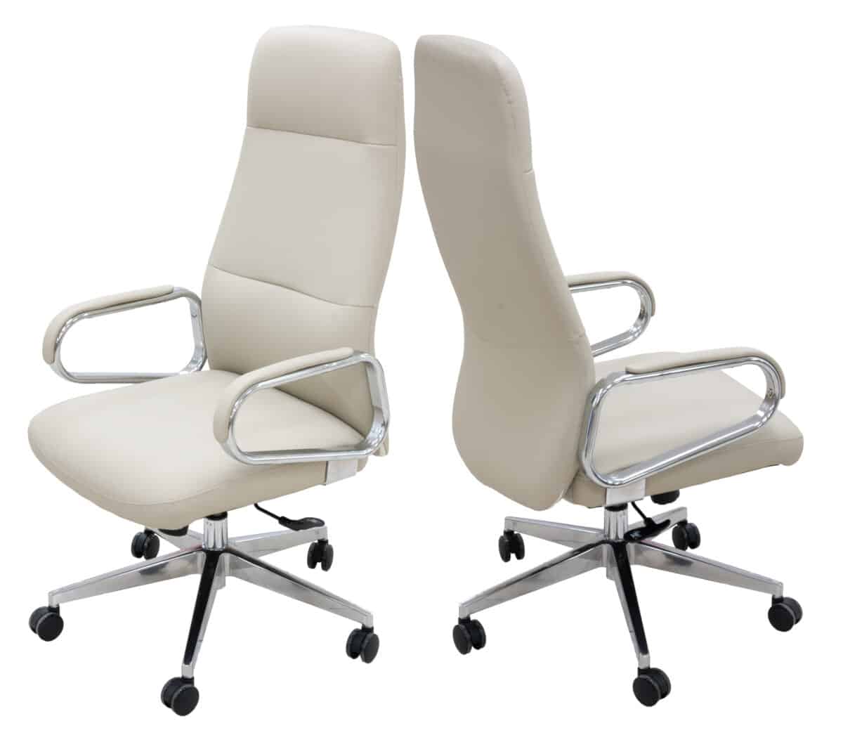 AIC - PU CHAIR - DL920A - HIGH BACK - GREY - Image 1