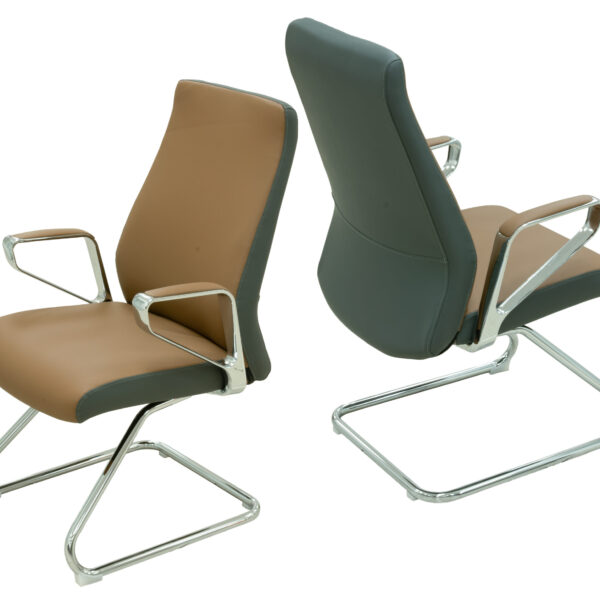 AIC - PU CHAIR - DT - 8533C - BROWN - VISITORS