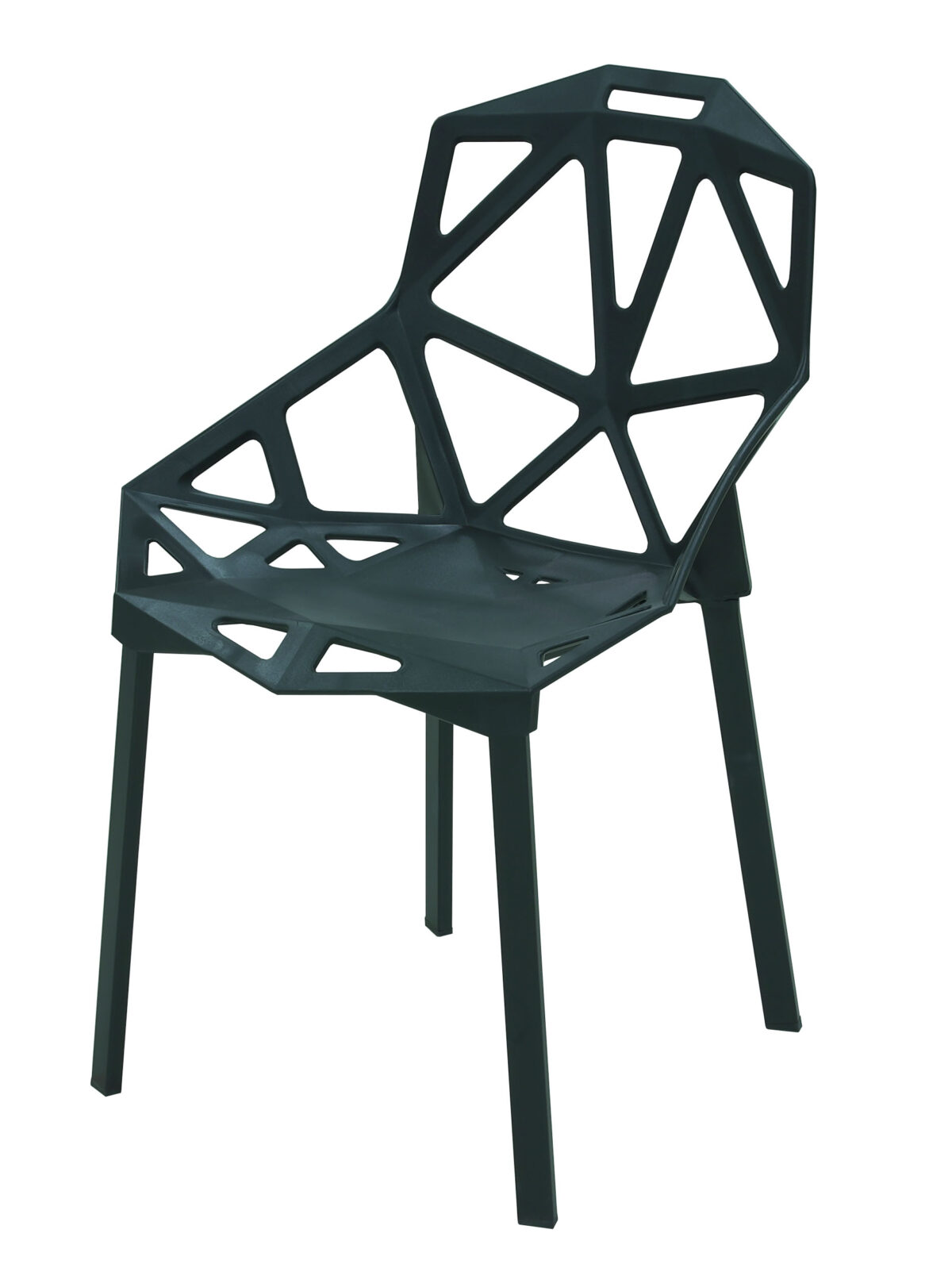 AIC - PLASTIC CHAIR WITH METAL STAND - AT-PC-13 - Image 1
