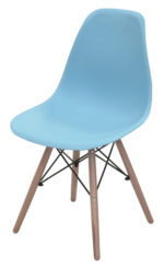 AIC - PLASTIC PP CHAIR WITH WOODEN STAND 42cm(h) - AT-PC-05