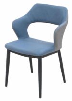 AIC - PLASTIC PU CHAIR WITH METAL STAND - AT-PC-08