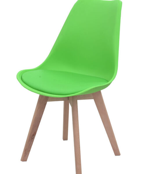 AIC - PLASTIC PP CHAIR WITH WOODEN STAND - AT-PC-04