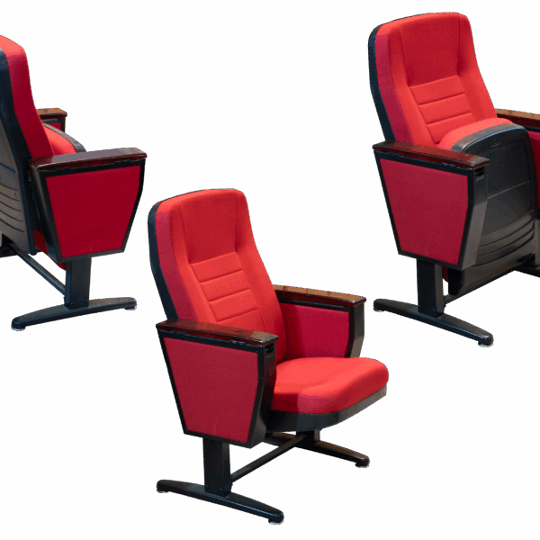 AIC - AUDITORIUM CHAIR WITH ARM CONCEALED - RED FABRIC