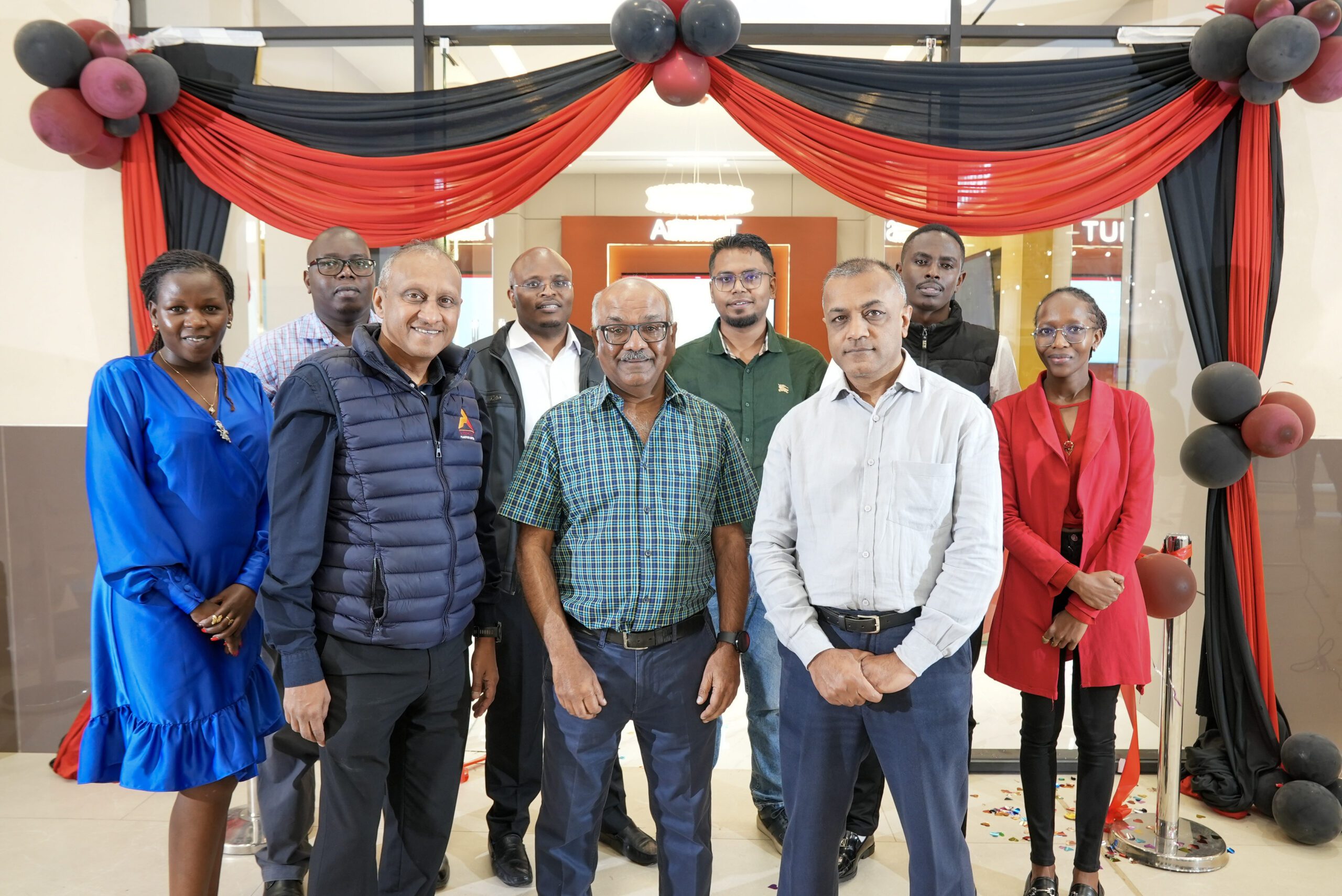 Ashut management team outside the experience centre
