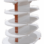 Round Gondola End Cap Shelf