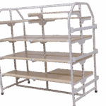 Double-Sided Clothing Display Rack